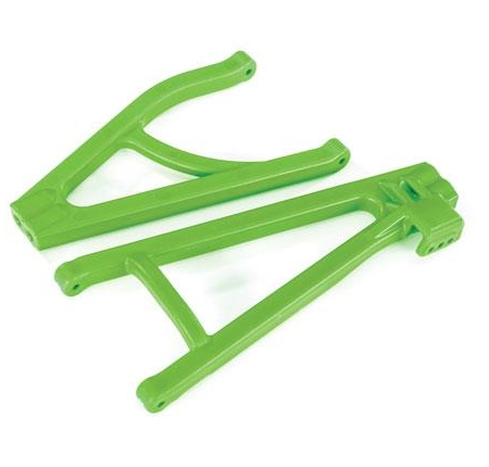 Brazos de suspensión, verdes, traseros (izquierdo), de alta resistencia, distancia entre ejes ajustable (superior (1)
