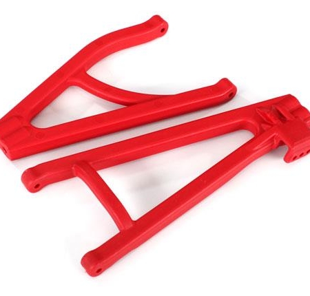 Brazos de suspensión, rojos, traseros (izquierdo), de alta resistencia, distancia entre ejes ajustable (superior (1)/