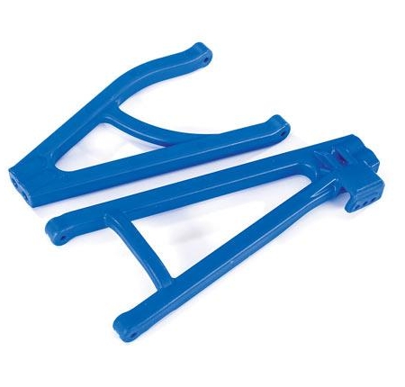 Brazos de suspensión, azules, traseros (izquierdo), de alta resistencia, distancia entre ejes ajustable (superior (1)/