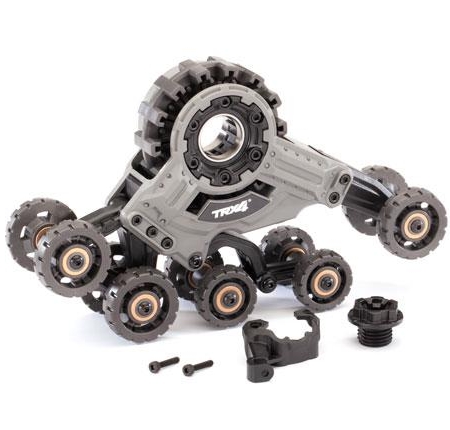 Traxx, trasero, izquierdo (ensamblado) (requiere eje de mangueta 8886, amortiguador GTR 7061 y 8896, TRX8883)