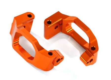 Bloques de ruedas (cubos en C), aluminio 6061-T6 (anodizado naranja), izquierdo y derecho/ 4 x 22 mm