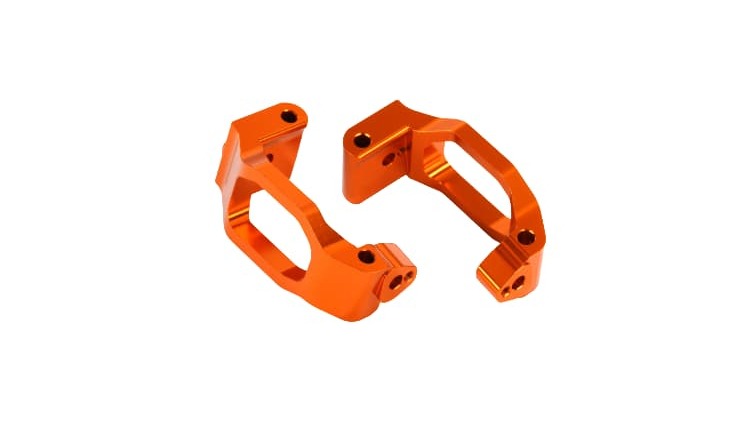 Bloques de ruedas (cubos en C), aluminio 6061-T6 (anodizado naranja), izquierdo y derecho TRX8932A