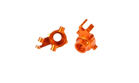 Bloques de dirección de aluminio 6061-T6 (anodizado naranja) Traxxas Maxx TRX8937A