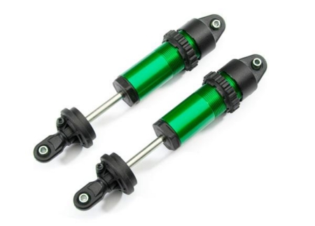 Amortiguadores, GT-Maxx, aluminio (anodizado verde) (completamente ensamblados sin resortes) (2)