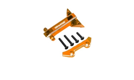 Soporte de torre de amortiguador delantero de aluminio Naranja Traxxas TRX9061-ORNG