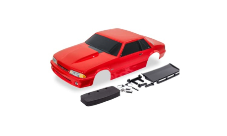 Carrocería Traxxas Ford Mustang, Fox Body, Roja (pintada) TRX9421R