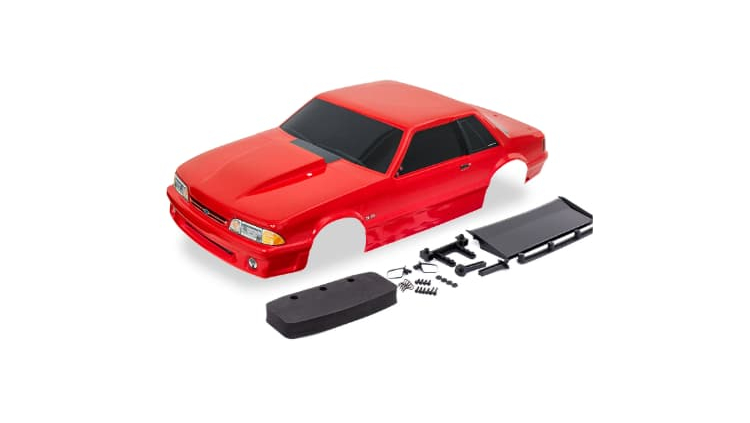 Carrocería Traxxas Ford Mustang, Fox Body, Roja (pintada) TRX9421R