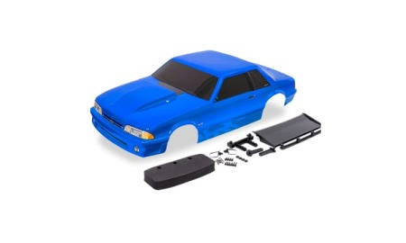 Carrocería Traxxas Ford Mustang, Fox Body, azul (pintada) TRX9421X