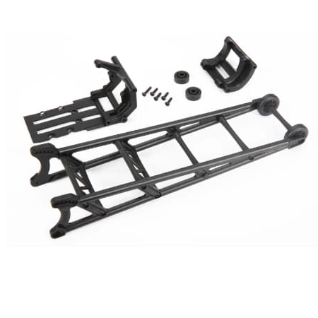 Barra anti-caballito Traxxas Drag Slah cromada negra (ensamblada) TRX9460