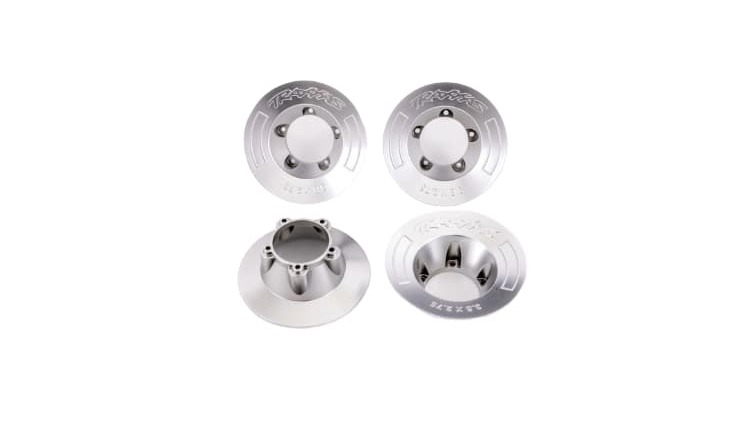 Tapacubos Traxxas Sledge cromo satinado (4pcs) (compatible con ruedas n.° 9572) TRX9568X