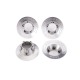 Tapacubos Traxxas Sledge cromo satinado (4pcs) (compatible con ruedas n.° 9572) TRX9568X