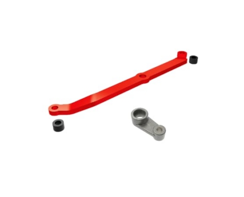 Enlace de dirección Traxxas TRX4M aluminio 6061-T6 (anodizado rojo) TRX9748-RED