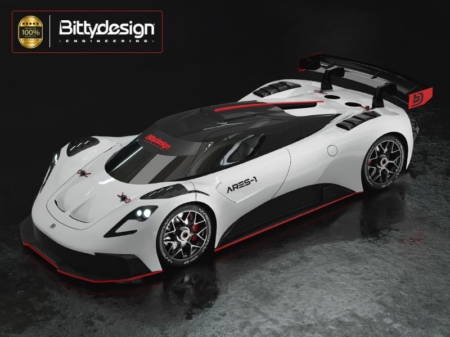 Bittydesign ARES-1 1/7 cuerpo transparente para ARRMA Infraction/Limitless, 1,5 mm