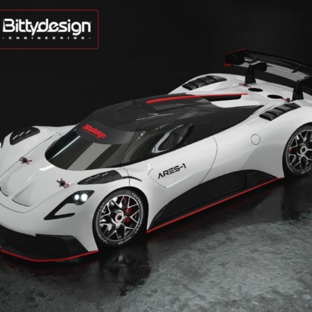 Bittydesign ARES-1 1/7 cuerpo transparente para ARRMA Infraction/Limitless, 1,5 mm