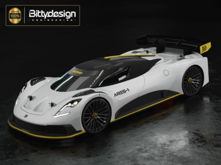 Bittydesign ARES-1 1/10 GT carrocería transparente 190 mm