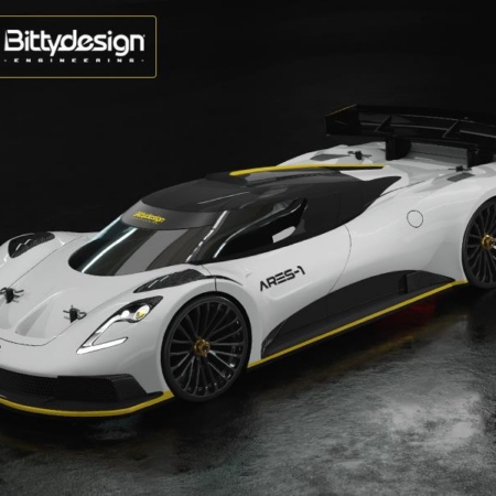 Bittydesign ARES-1 1/10 GT carrocería transparente 190 mm