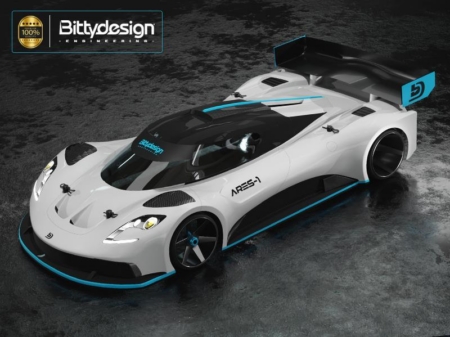 Carrocería Bittydesign GT12 ARES-1 para la clase Supastox 1/12