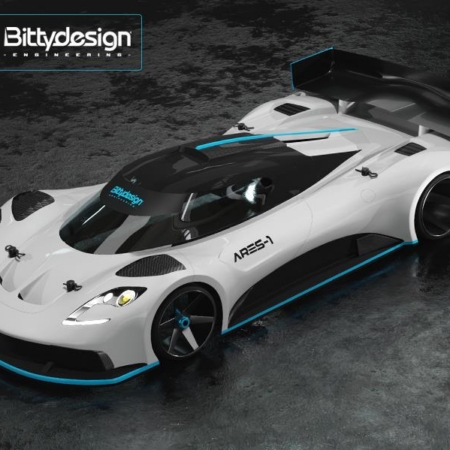 Carrocería Bittydesign GT12 ARES-1 para la clase Supastox 1/12