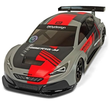 Carrocería transparente Bittydesign HIBERYA-M 1/10 M-chasis para coche con distancia entre ejes de 210-225 mm