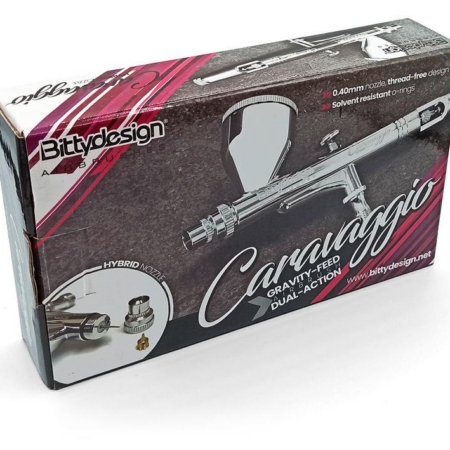 Aerógrafo de alimentación por gravedad Bittydesign Caravaggio de doble acción