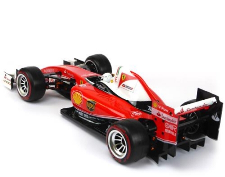 Bittydesign F1 Type-6C 1/10, cuerpo transparente, peso ligero