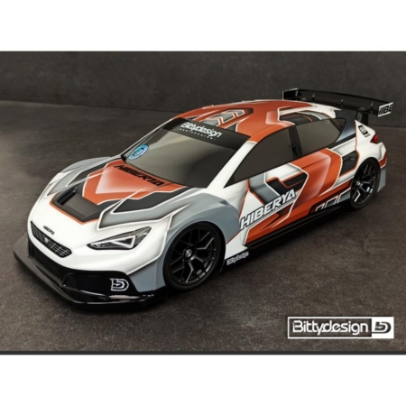 Bittydesign HIBERYA 1/10 carrocería transparente de 190 mm para coche de tracción delantera