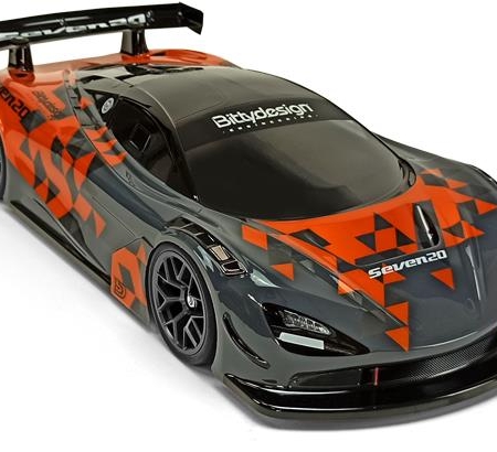 Bittydesign Seven20 1/10 GT carrocería transparente 190 mm