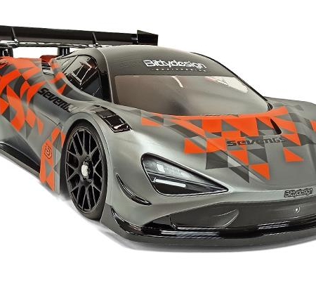 Bittydesign Seven65 1/8 GT carrocería transparente 325 mm, distancia entre ejes corta (SWB), 1 mm de grosor