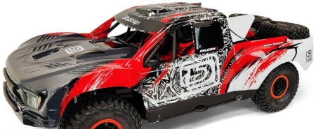 Bittydesign FALCON-X 1/7 Carrocería prepintada para ARRMA Mojave 6S BLX, precortada, 1,5 mm - ROJO