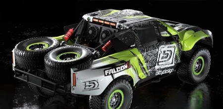 Carrocería prepintada Bittydesign FALCON-X 1/7 para TRAXXAS UDR, precortada, 1,5 mm - VERDE