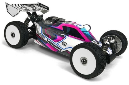 Carrocería de buggy transparente Bittydesign Vision 1/8 Mugen MBX8 Pre-cut Nitro
