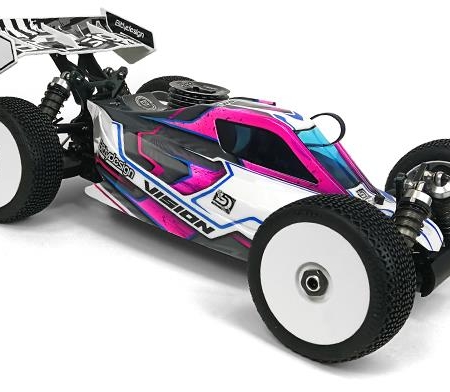 Carrocería de buggy transparente Bittydesign Vision 1/8 Mugen MBX8 Pre-cut Nitro