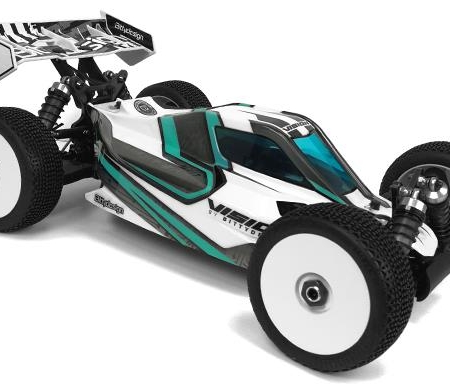 Carrocería de buggy transparente Bittydesign Vision 1/8 Mugen MBX8 Eco Pre-cut Electric