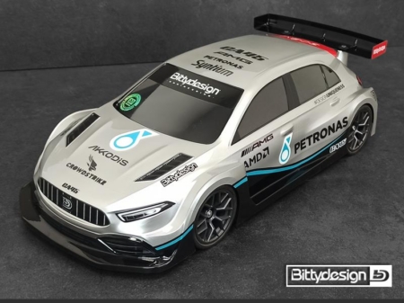 Bittydesign CA45 1/10 carrocería transparente de 190 mm para coche de tracción delantera