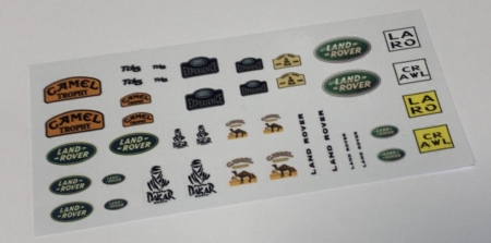 Hoja de calcomanías Camel Trophy para TRX-4M