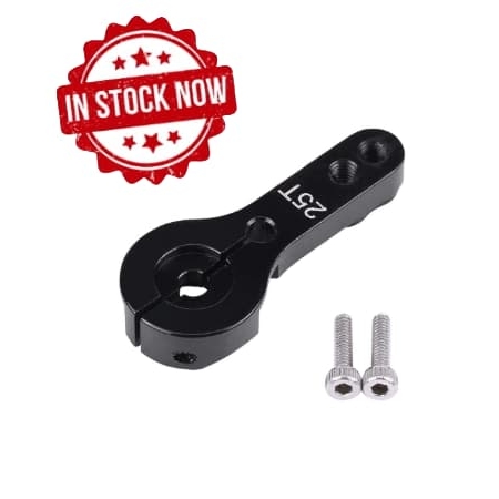Brazo de servo metálico Negro 25mm 25T (1pc)
