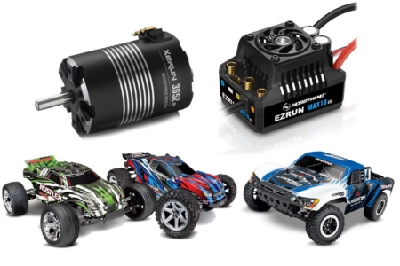 Juego de actualización Hobbywing 1/10 2WD/4WD compatible con Traxxas Rustler/Slash 6100 KV Max 2S