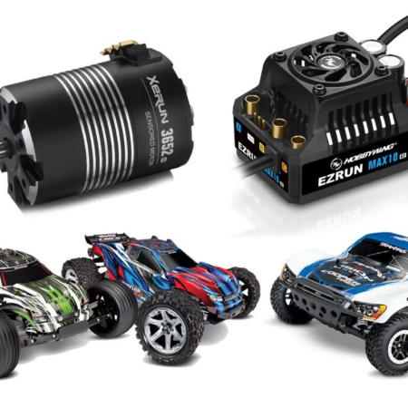 Juego de actualización Hobbywing 1/10 2WD/4WD compatible con Traxxas Rustler/Slash 6100 KV Max 2S