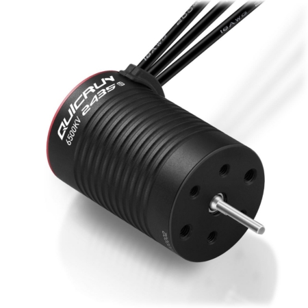 Motor sin sensores Hobbywing QuicRun 2435SL 6500kV RED G3 SE para 1:16, 1:18