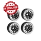 Llantas aluminio Beadlock Negro/Plata 1.9" Crawler (4pcs)