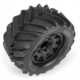 Neumáticos todoterreno Demolisher 2.8 montados en ruedas hexagonales Raid Black 6x30 de 12 mm extraíbles (2) para Stampede 2WD y 4WD (delanteras y traseras) (PRO1019610)