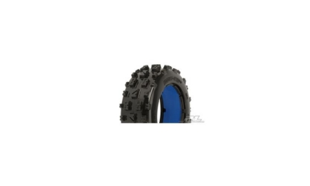Neumáticos delanteros Bow Tie Off Road con insertos modelados en azul para Baja 5B