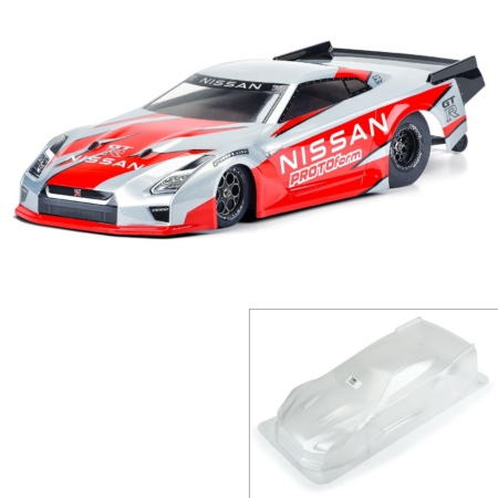 Carrocería transparente Nissan GT-R R35 Pro Mod para Losi 22S Drag Car sin preparación y otros Drag Cars basados ​​en SC (PRM158500)