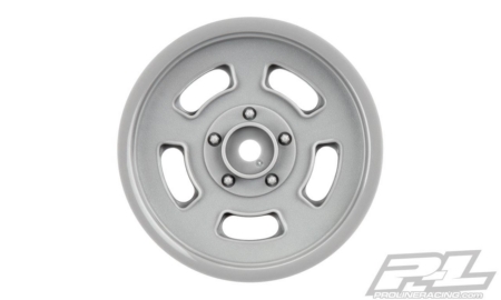 Ruedas delanteras Slot Mag Drag Spec de 2,2" en gris piedra (2) para Slash 2WD y AE DR10 (con neumáticos delanteros de 2,2" para buggy 2WD) (PRO279205)