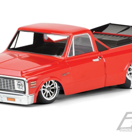 Carrocería transparente para Chevy C-10 1972 para Slash 2WD Drag Car y AE DR10 (con molduras) (PRO355700)