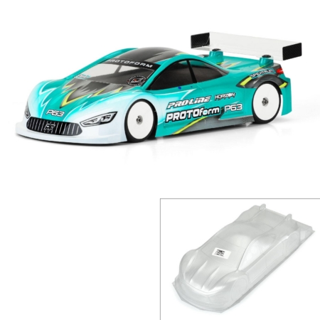 Cuerpo transparente P63 X-Lite (0,4 mm) a escala 1/10 para TC de 190 mm