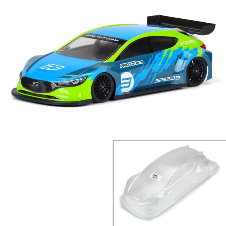 1/10 Speed3 Cuerpo transparente: 190 mm FWD TC