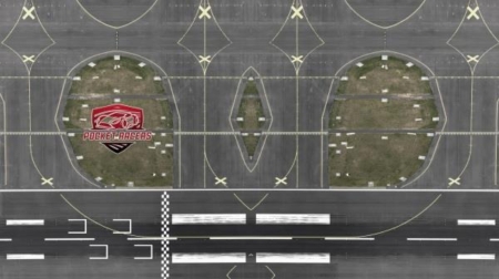 Pista de carreras de aeródromo de bolsillo 160x90 cm