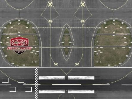 Pista de carreras de aeródromo de bolsillo 160x90 cm