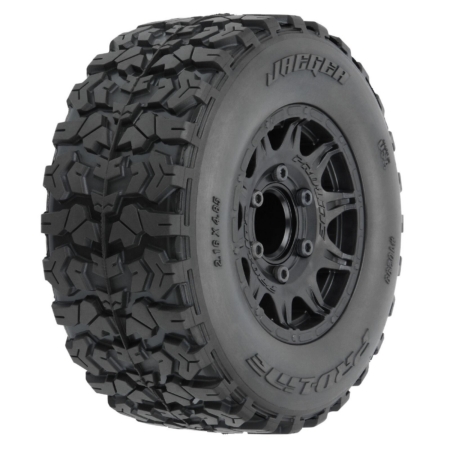 1/10 Jaeger HP BELTED Delantero/Trasero 2.8" Neumáticos MTD 12mm/14mm Black Raid (2)